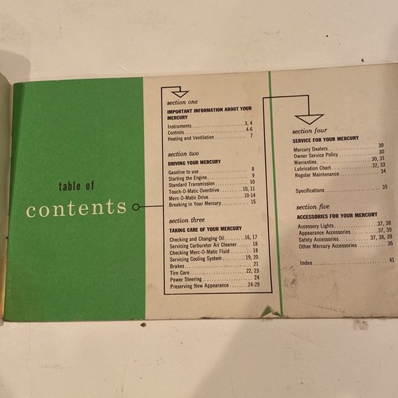 “1955 Mercury Owner’s Manual,” - Picture 3 of 4